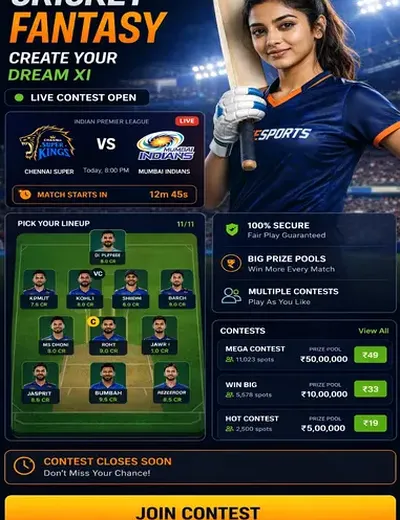 Sorteda (lucky da) fantasy cricket & matchday visual 3